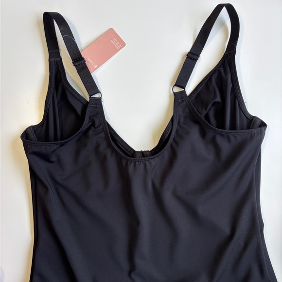 NWT Thong Shapewear Bodysuit XXL Black Underwire Bra One Piece Feelingirl - Picture 3 of 11